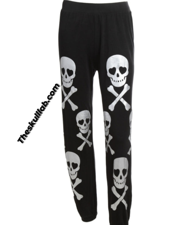 Shiny Skull Comfy Pants