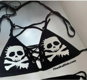Women's Goth/Punk Skull Bikini Set