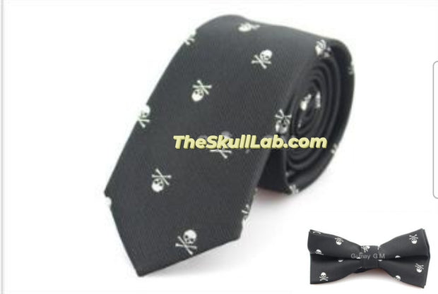 Skull Neckties & Bowties... Fashion accessories *5-Colors Polyester