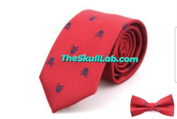 Skull Neckties & Bowties... Fashion accessories *5-Colors Polyester