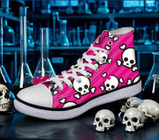Skull Pattern Custom All Size Canvas Shoes