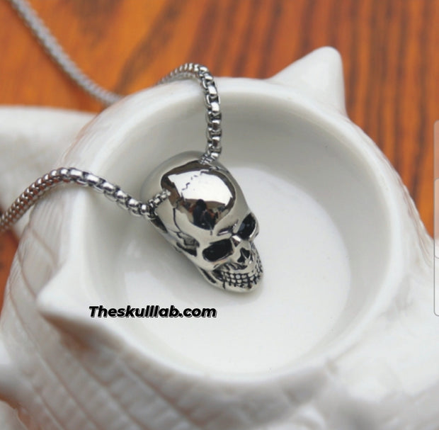Titanium steel skull necklace