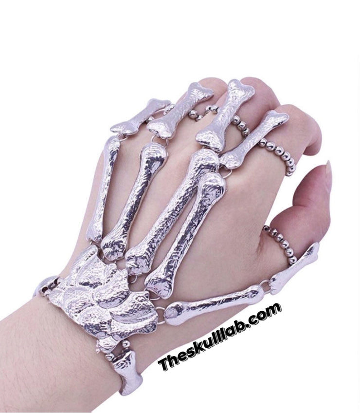 Hand Skeleton Joint Ring Bracelet