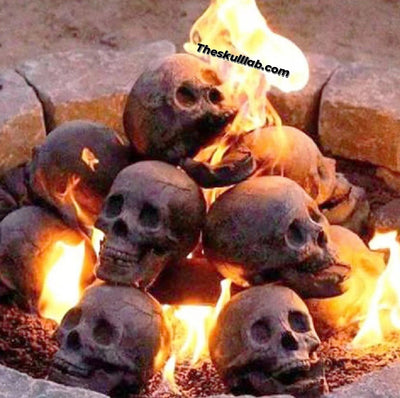 Skull Firepit Ornament/Decor