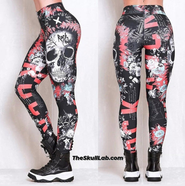 Women's sexy Skull Print Leggings in *3 colors