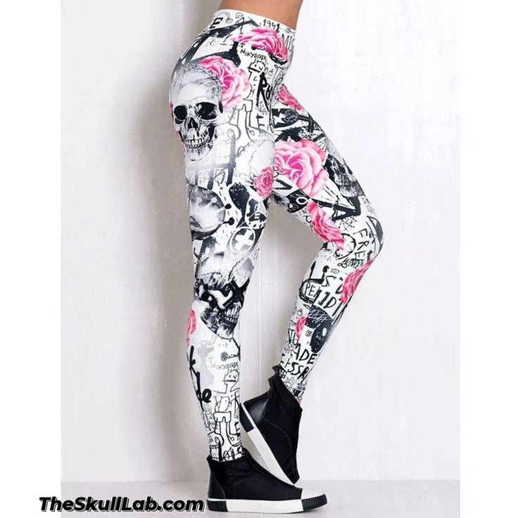 Women's sexy Skull Print Leggings in *3 colors