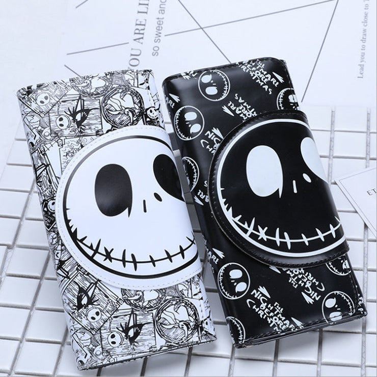 Skull Long Buckle Nightmare before Xmas Wallet Clutch