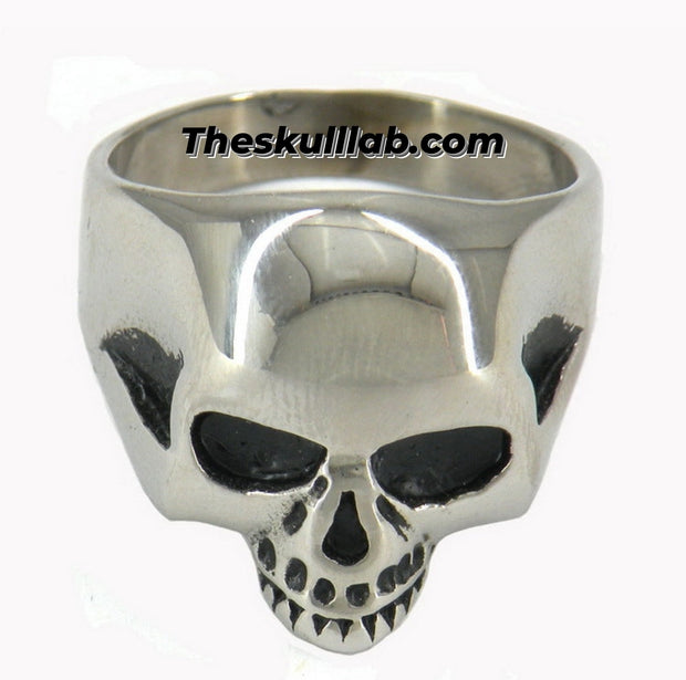 Stainless steel skull ring