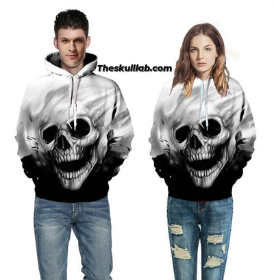 Fading Skull Hoodie Female & Male