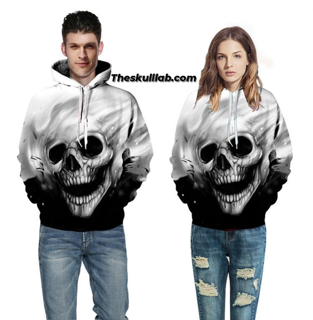Fading Skull Hoodie Female & Male