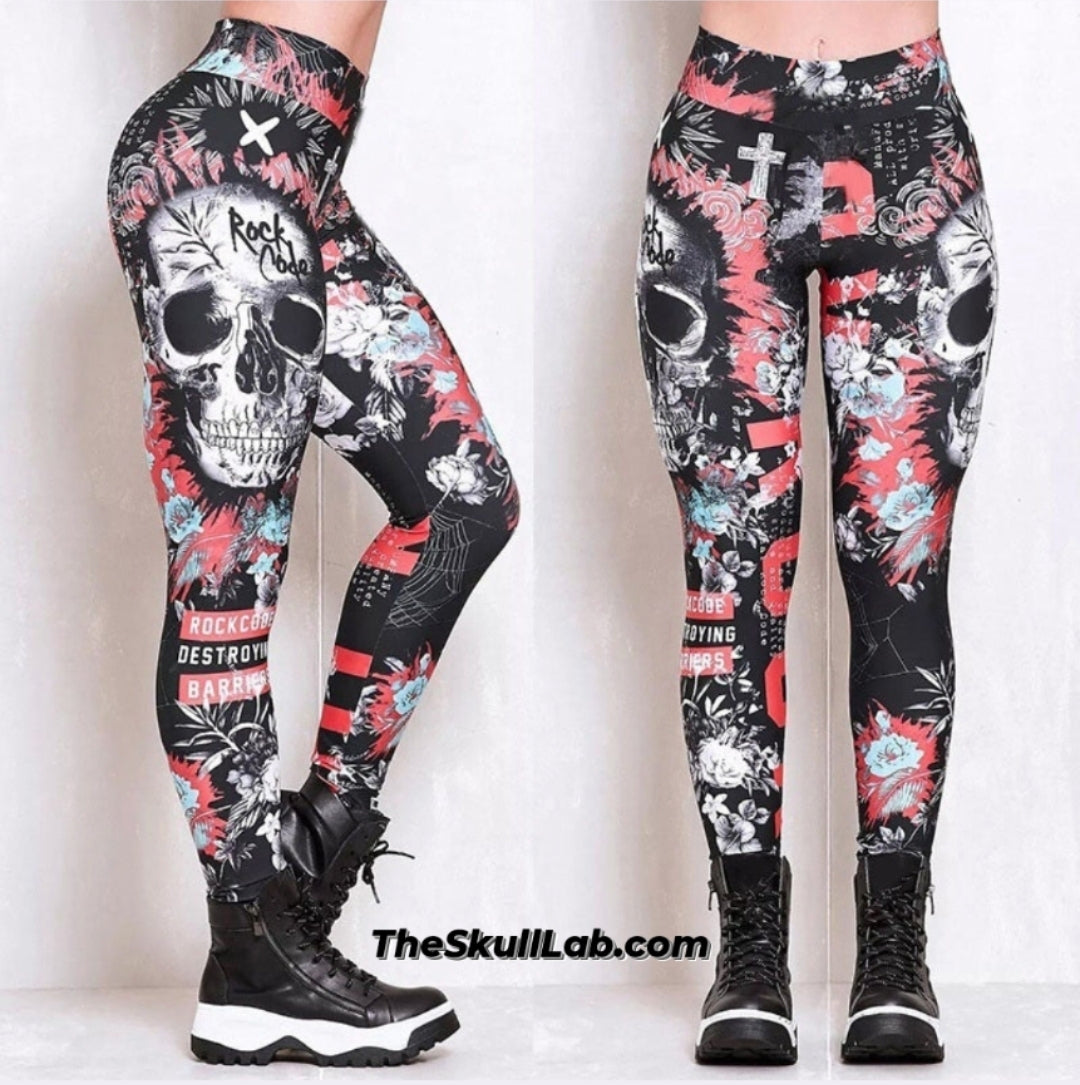 Women's sexy Skull Print Leggings in *3 colors