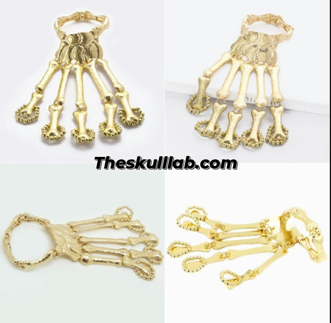 Hand Skeleton Joint Ring Bracelet